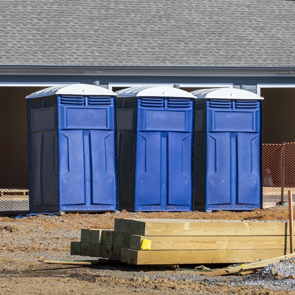 what is the maximum capacity for a single porta potty in Riverton Michigan